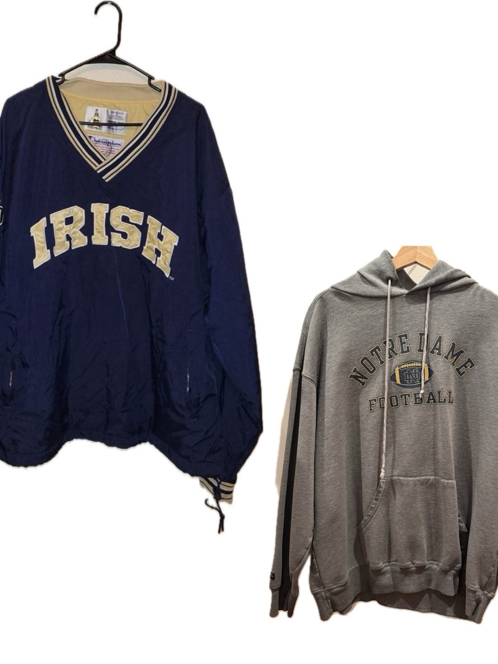 Champion Navy and Cream IRISH V-Neck Pullover